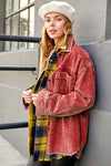 Daisy Corduroy Jacket - Terracotta