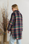 Green/Navy Plaid Shacket