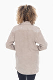 Mineral Wash Waffle Knit Tunic - Taupe