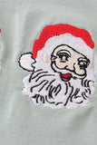 Embroidered Santa 2-Pc Set