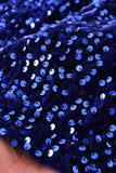 Blue Sequin Holiday Dress