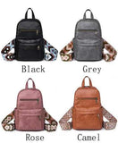 Vegan Leather Backpack/Slingbag - Camel