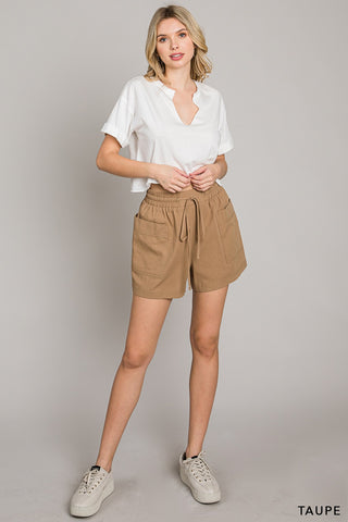 Taupe Pocket Casual Shorts