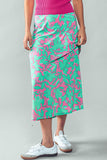 Jade Floral Wrap Skirt