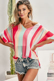 Striped V-Neck Top