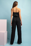 Strapless Straight Leg Jumpsuit - Blk