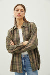 Olive Plaid Flannel