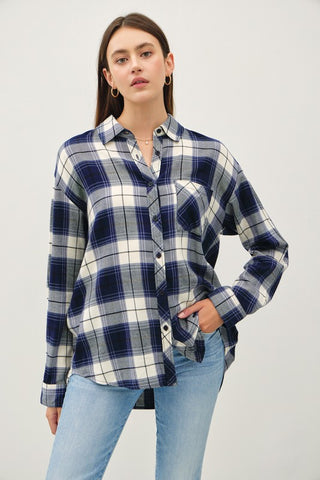 Navy Plaid Flannel