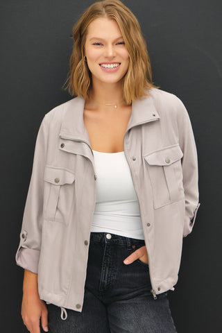 PLUS Cropped Utility Jacket