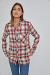 Wine Plaid Flannel