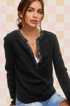 Waffle Knit Thermal - Charcoal