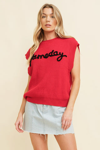 GameDay Sleeveless Sweater