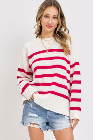 Red Striped Sweater