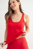 Red Scoop Tank
