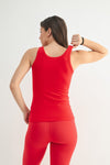 Red Scoop Tank
