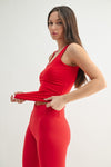Red Scoop Tank