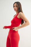 Red Scoop Tank