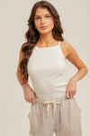 Ivory Ribbed Tank