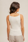 Ivory Ribbed Tank