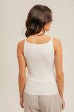 Ivory Ribbed Tank