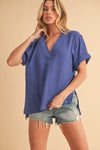 Trudie Top - Blue Billow