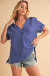 Trudie Top - Blue Billow