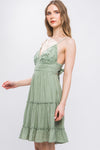 Sage Tie-Back Dress
