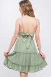 Sage Tie-Back Dress