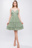 Sage Tie-Back Dress