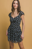 BK Floral Ruffle Dress