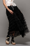 Tiered Ruffle Tulle Skirt