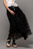 Tiered Ruffle Tulle Skirt