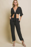 Self Tie Cropped Top