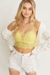 Laced Bralette - Yellow