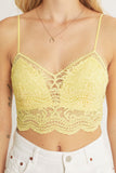 Laced Bralette - Yellow
