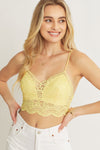 Laced Bralette - Yellow