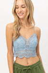 Laced Bralette - Lt Blue