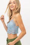 Laced Bralette - Lt Blue