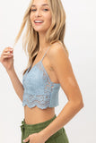 Laced Bralette - Lt Blue