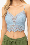 Laced Bralette - Lt Blue