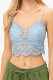 Laced Bralette - Lt Blue