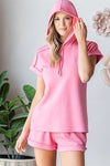 Pink Scuba Hoodie Top