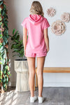 Pink Scuba Hoodie Top