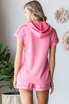 Pink Scuba Hoodie Top