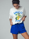 Cobalt Linen Relaxed Shorts