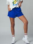 Cobalt Linen Relaxed Shorts