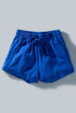 Cobalt Linen Relaxed Shorts
