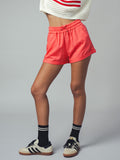 Coral Linen Relaxed Shorts