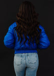 Blue Cropped Jacket
