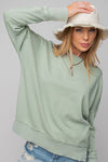 PLUS Sage Terry Pullover